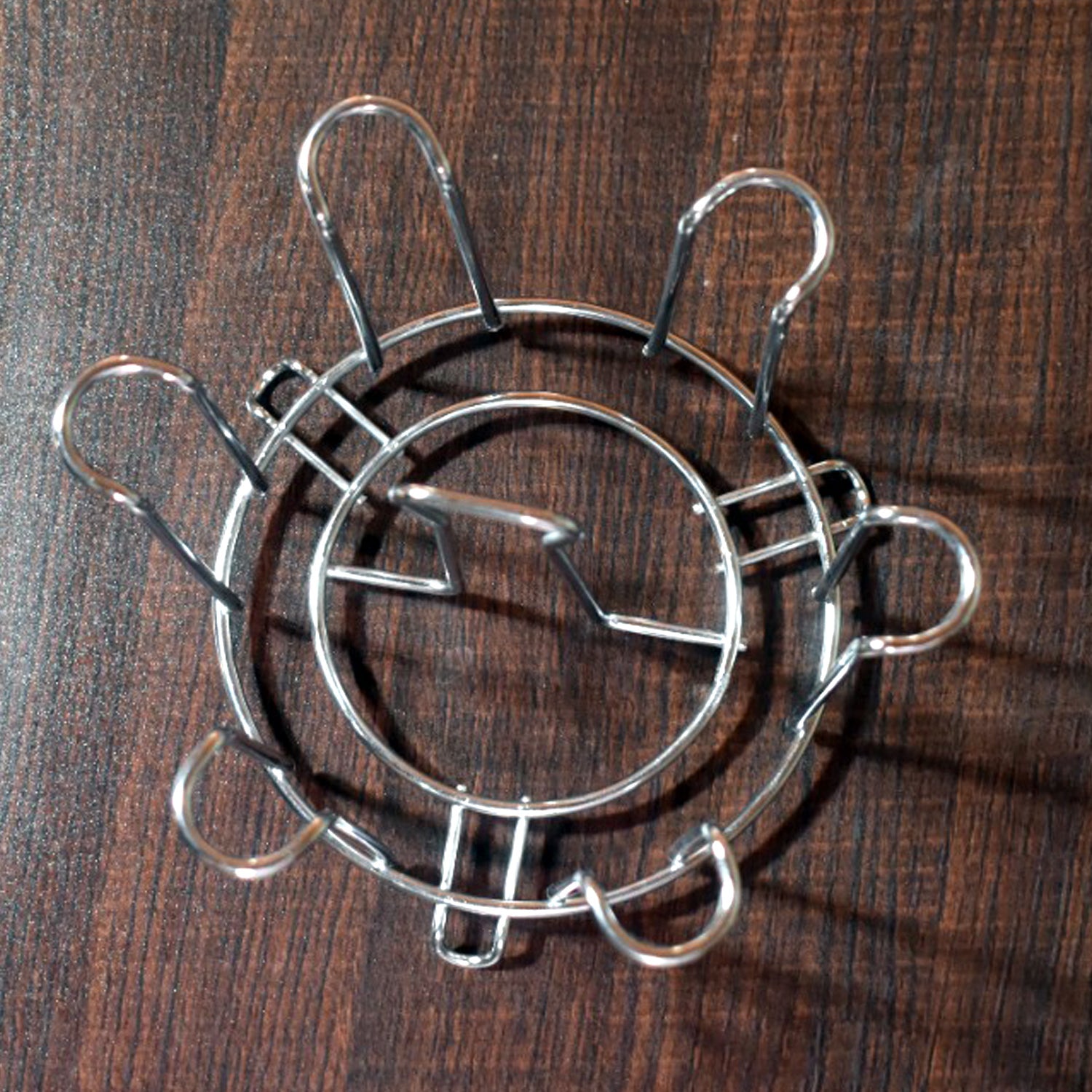 2741 SS Round Glass Stand used for holding sensitive glasses and all present in all kinds of kitchens of official and household places etc. (Moq :-2) DeoDap 2741 SS Round Glass Stand used for holding sensitive glasses and all present in all kinds of kitchens of official and household places etc. (Moq :-2) DeoDap